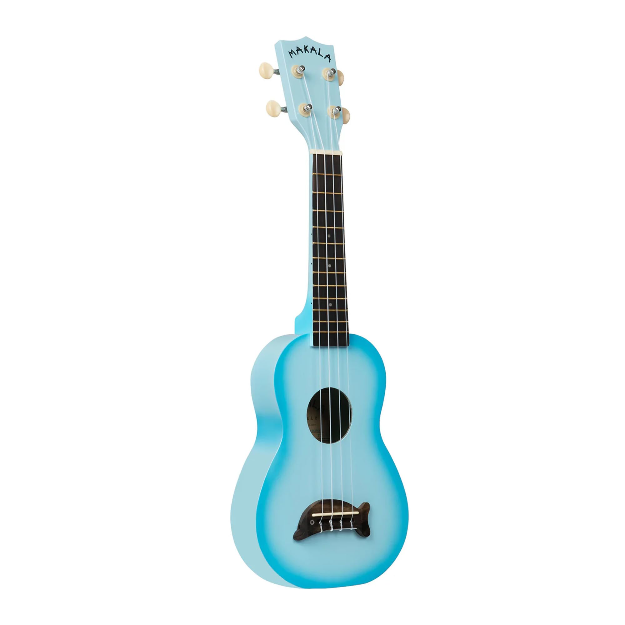 Kala MK-SD Makala Dolphin Soprano Ukulele - Light Blue Burst w/ Gig Bag