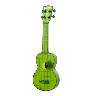 Kala KA-WMT-GN-S Soprano Waterman Sea Glass Ukulele - Jade Green