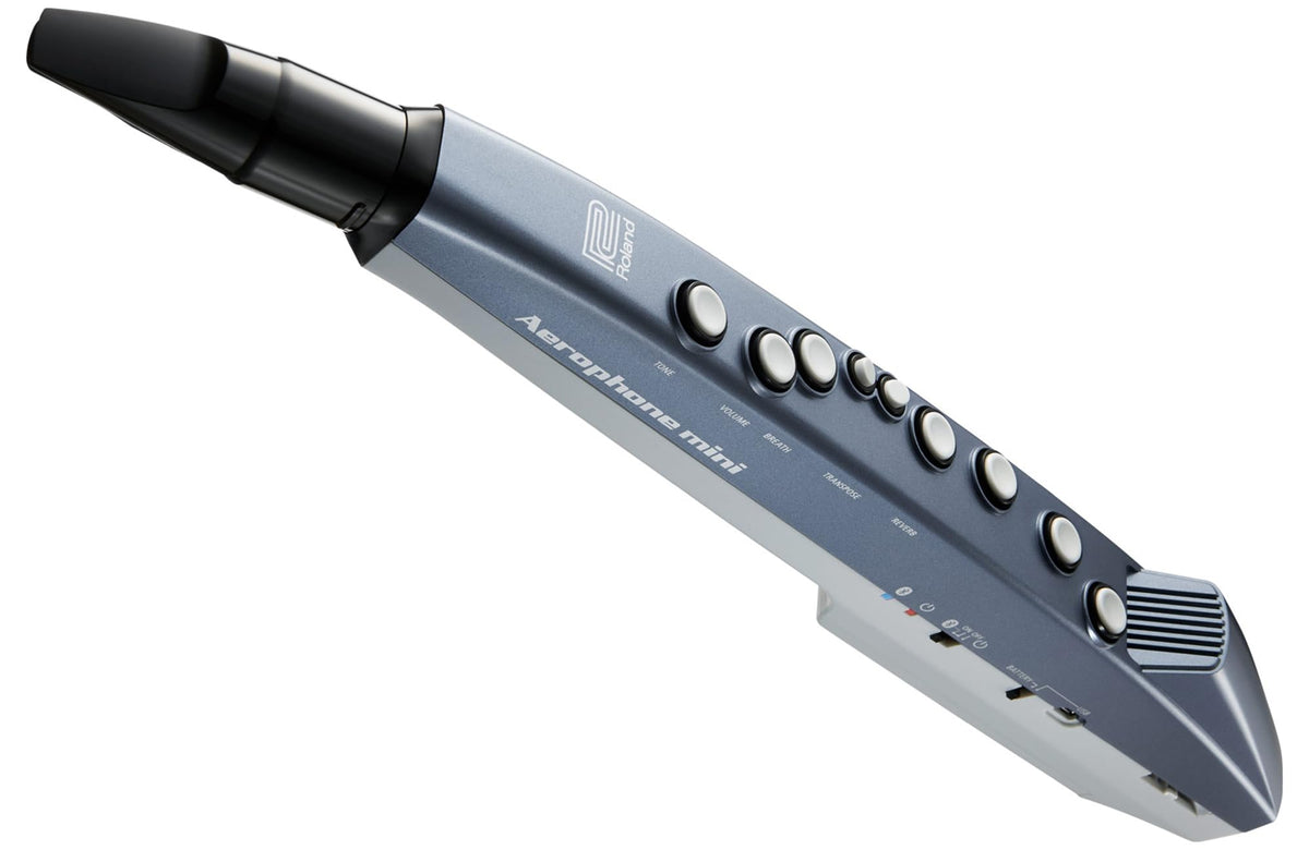 Roland AE-01 Aerophone Mini Digital Wind Instrument - Blue w/ Headphones