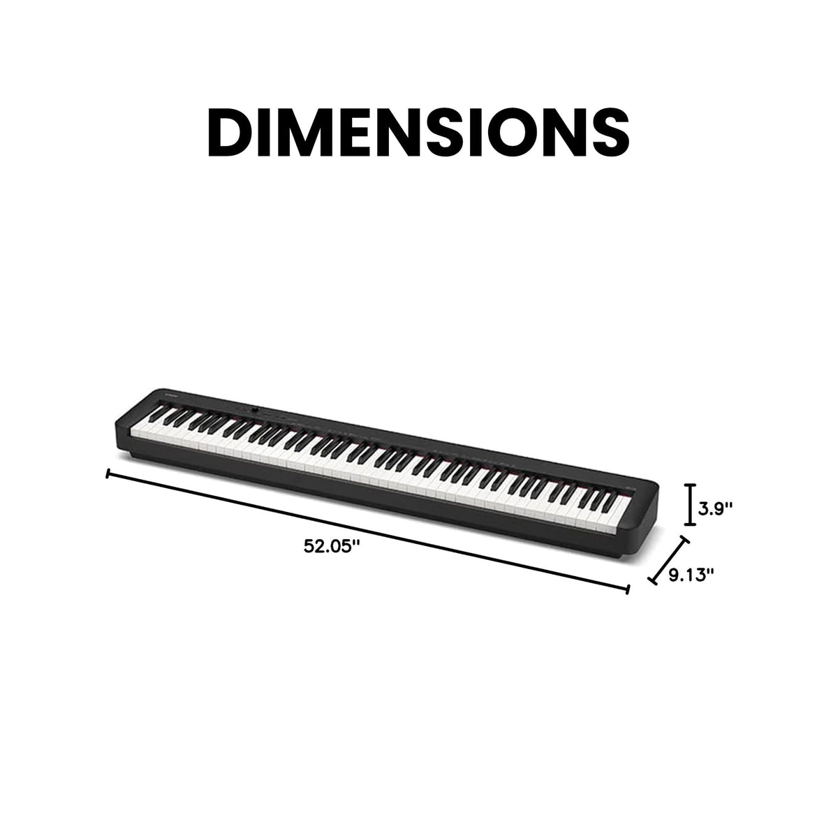 Casio CDP-S160 88-Key Compact Digital Piano w/ Adjustable Stand