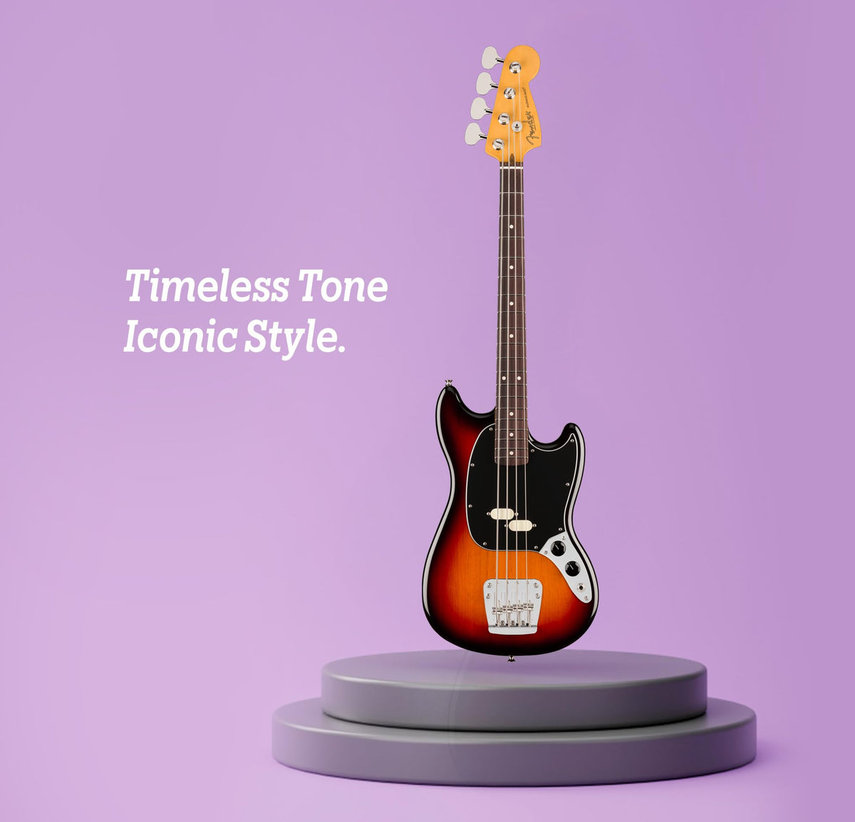 Fender American Professional Classic Mustang Bass - 3-Color Sunburst w/ Cleaning Kit
