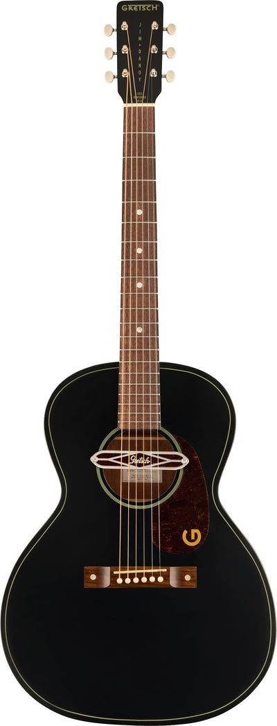 Gretsch Jim Dandy Deltoluxe Concert Acoustic-Electric Guitar - Black Top w/ Strap