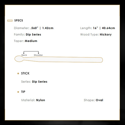 Zildjian 5A Nylon Black DIP Drumsticks