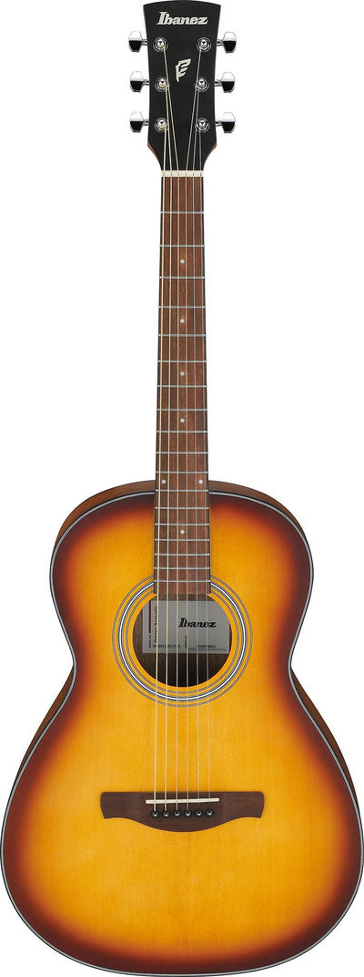 Ibanez PN50 PF Performance Parlor Acoustic Guitar - Open Pore Brown Sunburst w/ Gig Bag