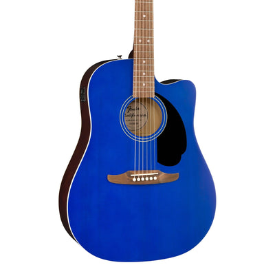 Fender California Redondo CE Dreadnought Acoustic-Electric Guitar - Saphire Blue w/ Gig Bag