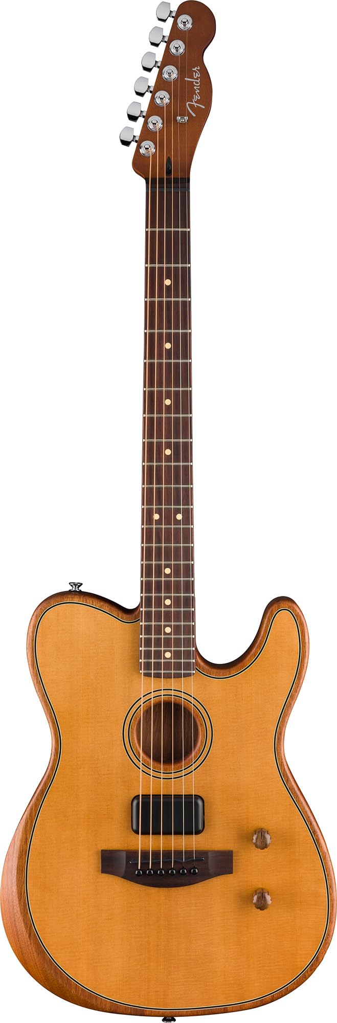 Fender Acoustasonic Standard Telecaster - Aged Natural w/ Cleaning Kit