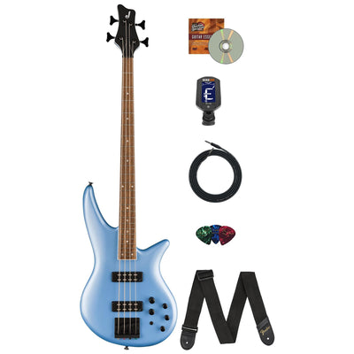 Jackson X Series Spectra Bass SBX IV - Matte Blue Frost w/ Instrument Cable