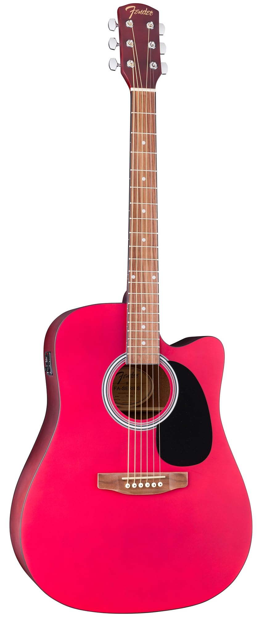 Fender FA Series Dreadnought Acoustic-Electric Guitar - Crimson Red w/ Hard Case