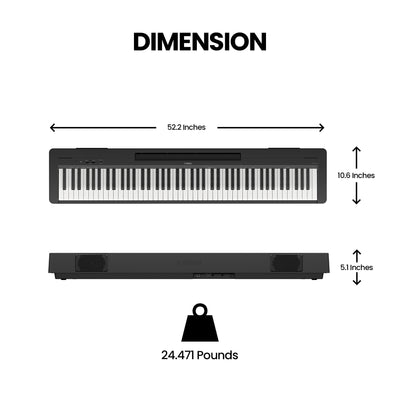 Yamaha P-145BT Bluetooth 88-Key Digital Piano