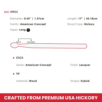 Vic Firth American Concept Freestyle 7A Drumsticks
