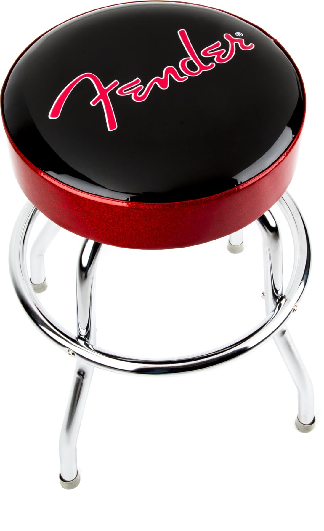 Fender Red Sparkle Logo Barstool w/ Picks
