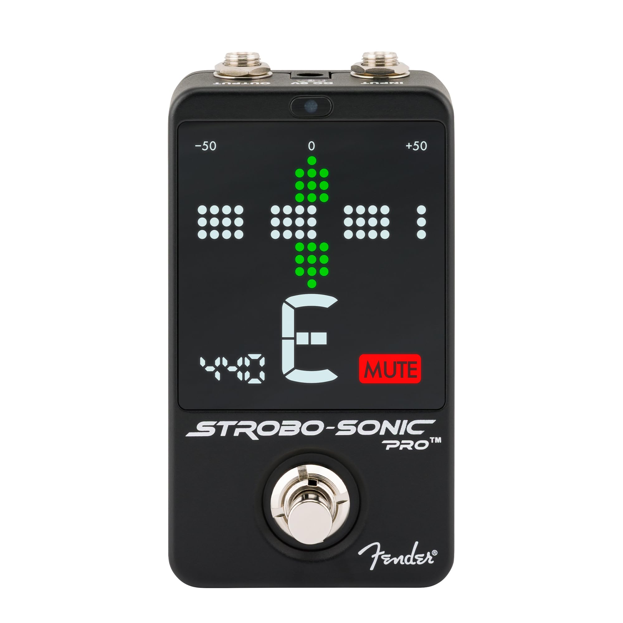 Fender Strobo-Sonic Pro Strobe Guitar Tuner Pedal w/ Instrument Cable