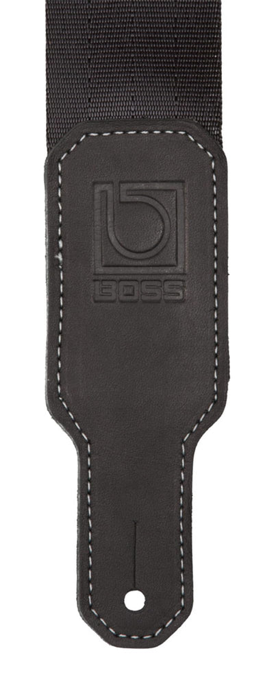 BOSS BSB-20 2-Inch Seatbelt Guitar Strap - Black w/ Picks