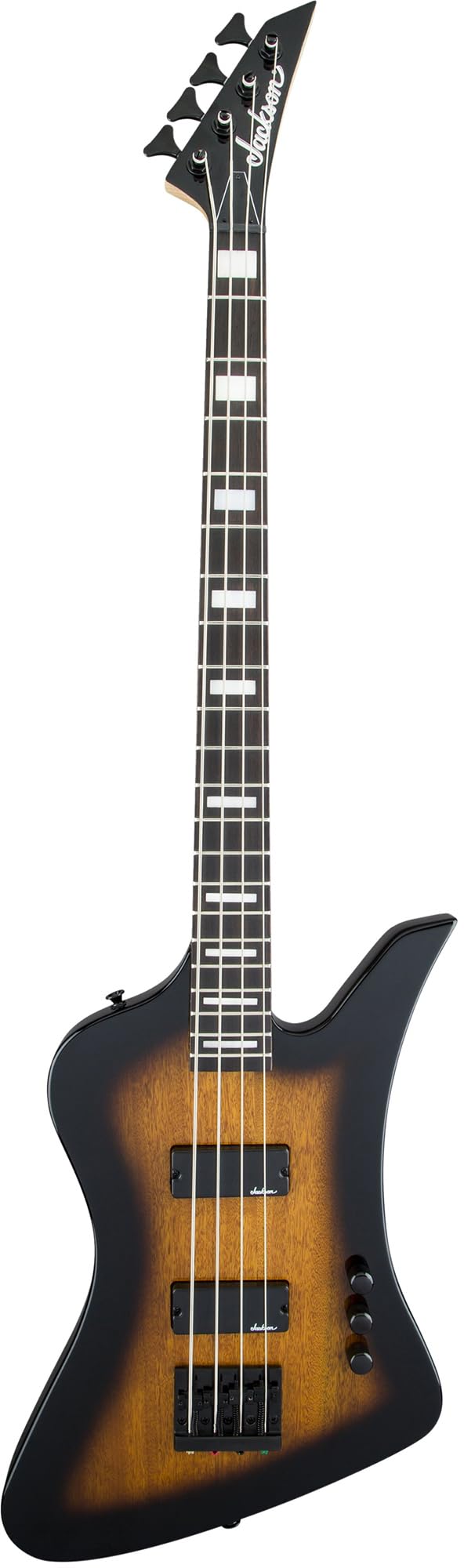 Jackson Kelly Bird JS2 Bass Guitar - Tobacco Burst w/ Instrument Cable