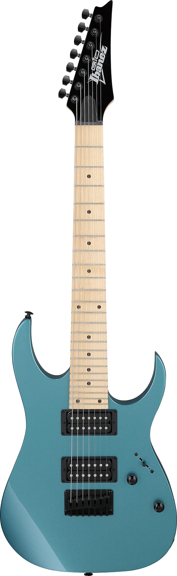 Ibanez GRG7221M RG Gio 7-String Electrc Guitar - Metallic Light Blue w/ Gig Bag