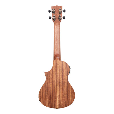 Kala KA-TK-C-CE Teak Tri-Top Concert Acoustic-Electric Ukulele