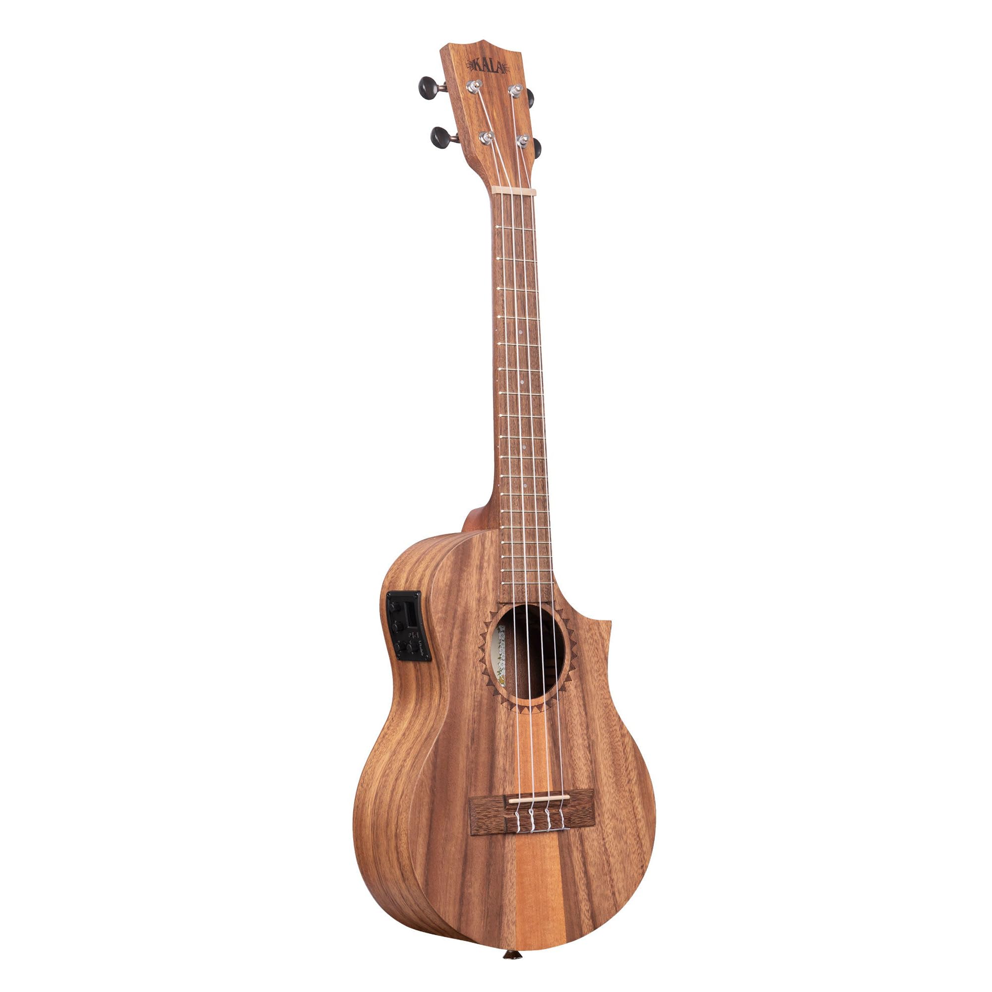 Kala KA-TK-T-CE Teak Tri-Top Tenor Acoustic-Electric Ukulele
