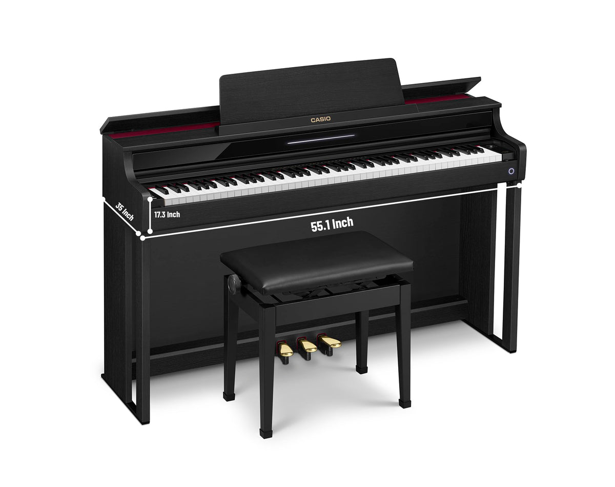 Casio AP-550 Celviano 88-Key Digital Piano - Black w/ Headphones