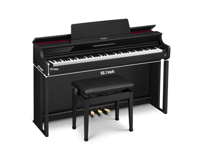 Casio AP-550 Celviano 88-Key Digital Piano - Black w/ Headphones