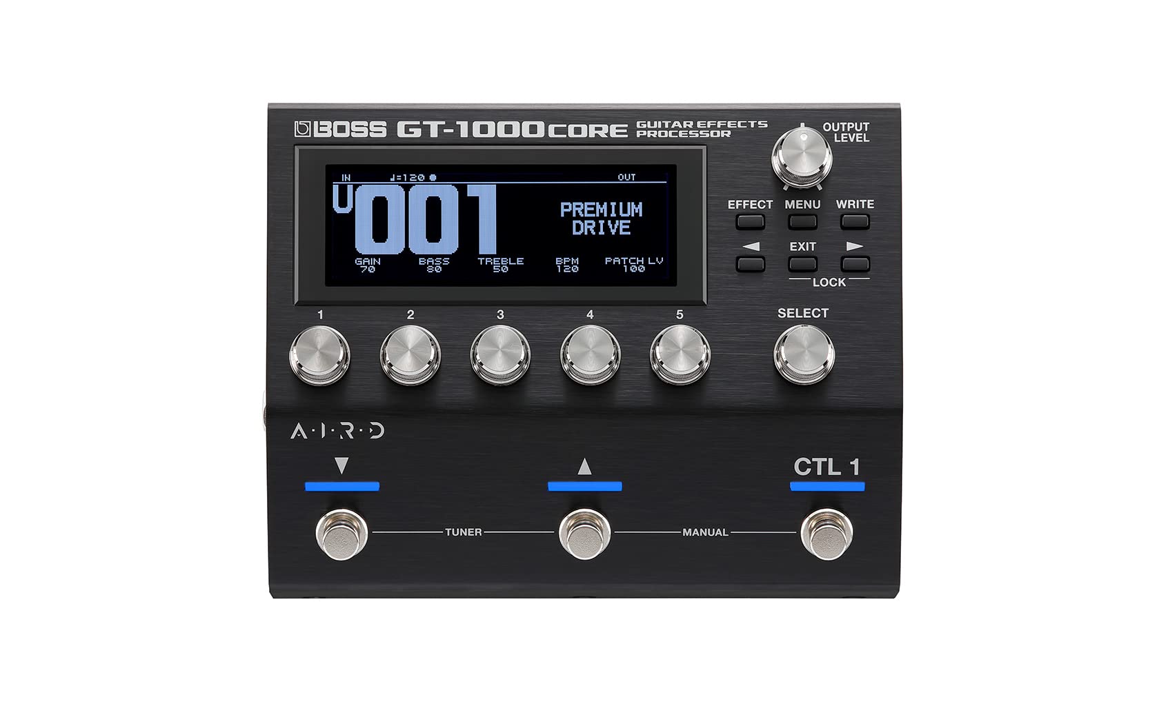 Boss GT-1000CORE Guitar Effects Processor w/ Instrument Cable
