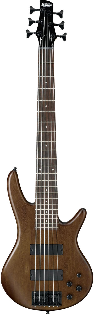 Ibanez GSR206B SR Gio 6-String Bass Guitar - Walnut Flat w/ Gig Bag