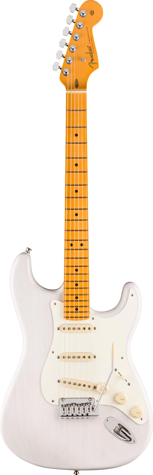 Fender American Ultra Luxe Vintage '50s Stratocaster - White Blonde w/ Guitar Cleaning Kit