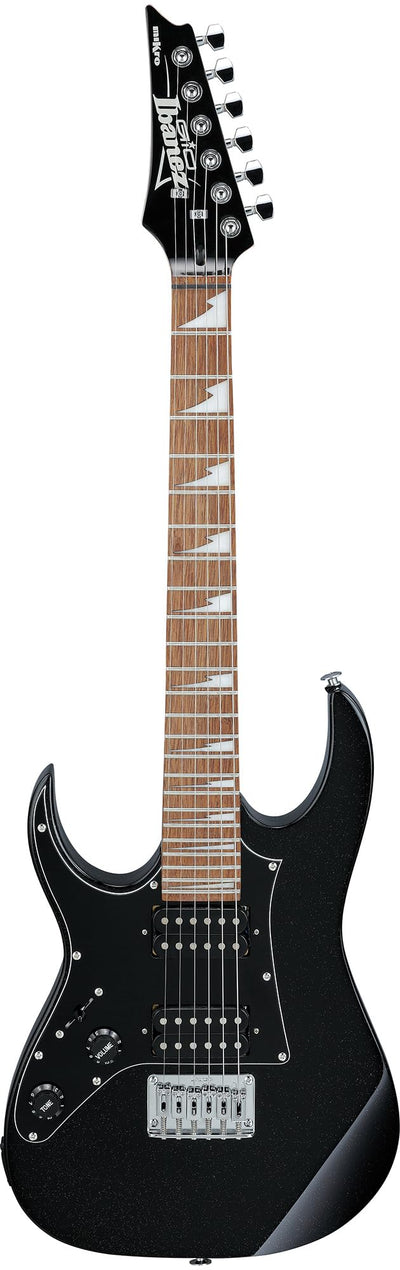 Ibanez GRGM21L RG Gio miKro Short-Scale Electric Guitar, Left Handed - Black Night w/ Amplifier