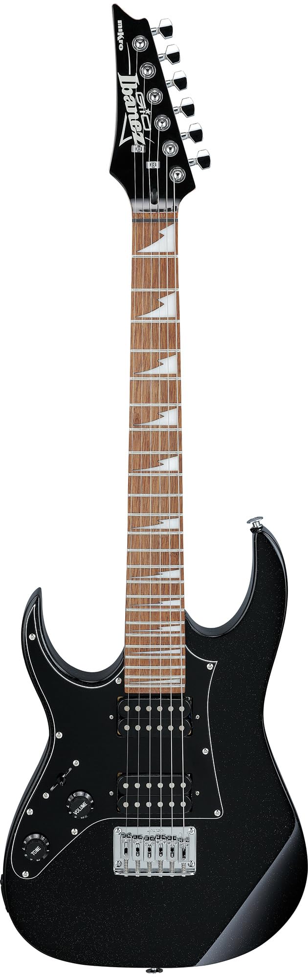 Ibanez GRGM21L RG Gio miKro Short-Scale Electric Guitar, Left Handed - Black Night w/ Amplifier