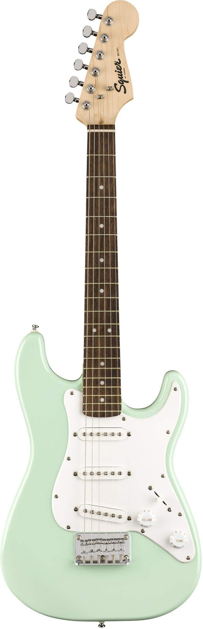 Fender Squier 3/4-Size Kids Mini Strat Electric Guitar - Surf Green w/ Tuner