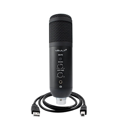 Vault EM-200N Condenser Microphone with Tabletop Tripod Stand