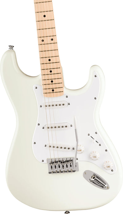 Fender Squier Sonic Stratocaster - Arctic White w/ Mustang Micro