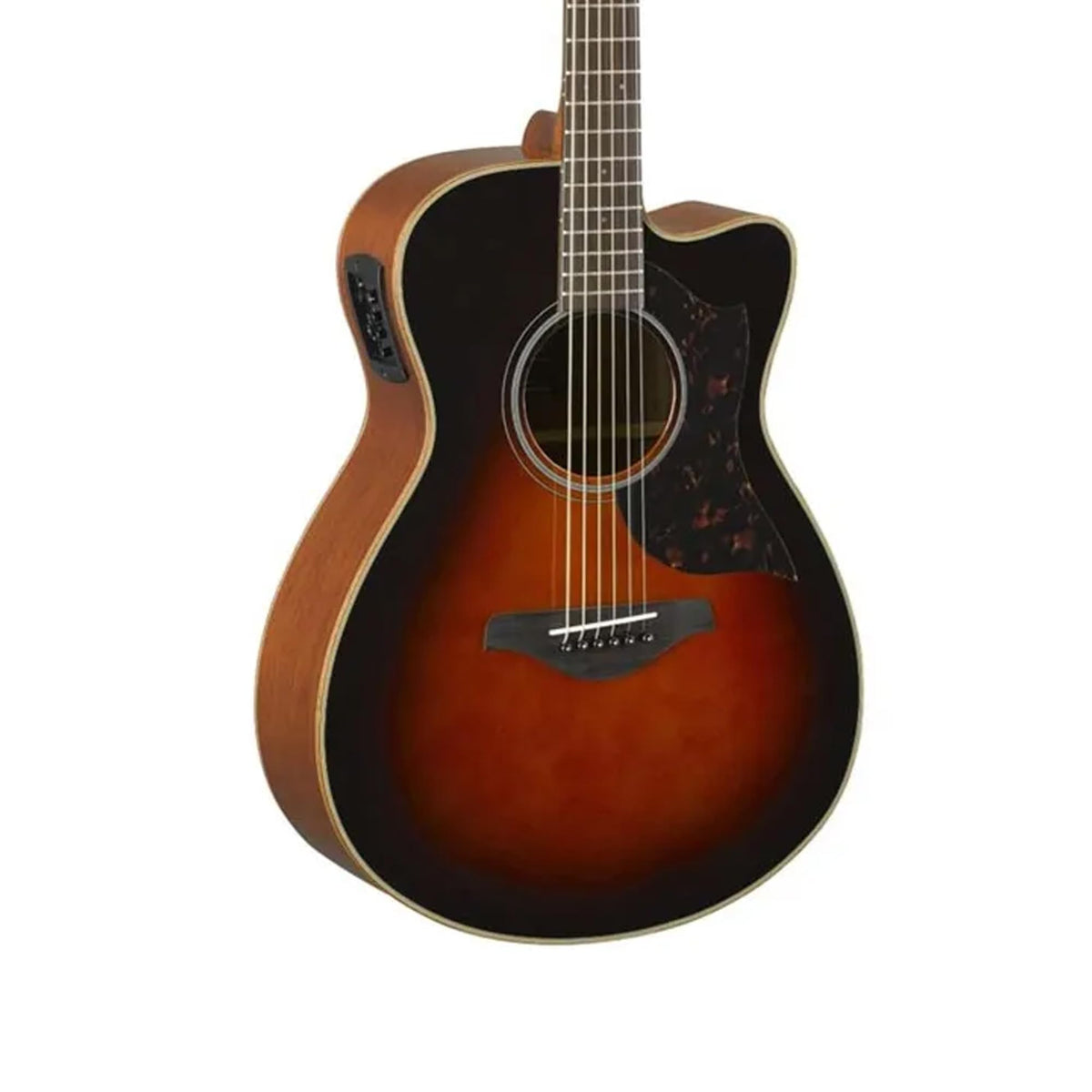 Yamaha AC1M Mahogany Concert Cutaway Acoustic-Electric Guitar - Tobacco Sunburst