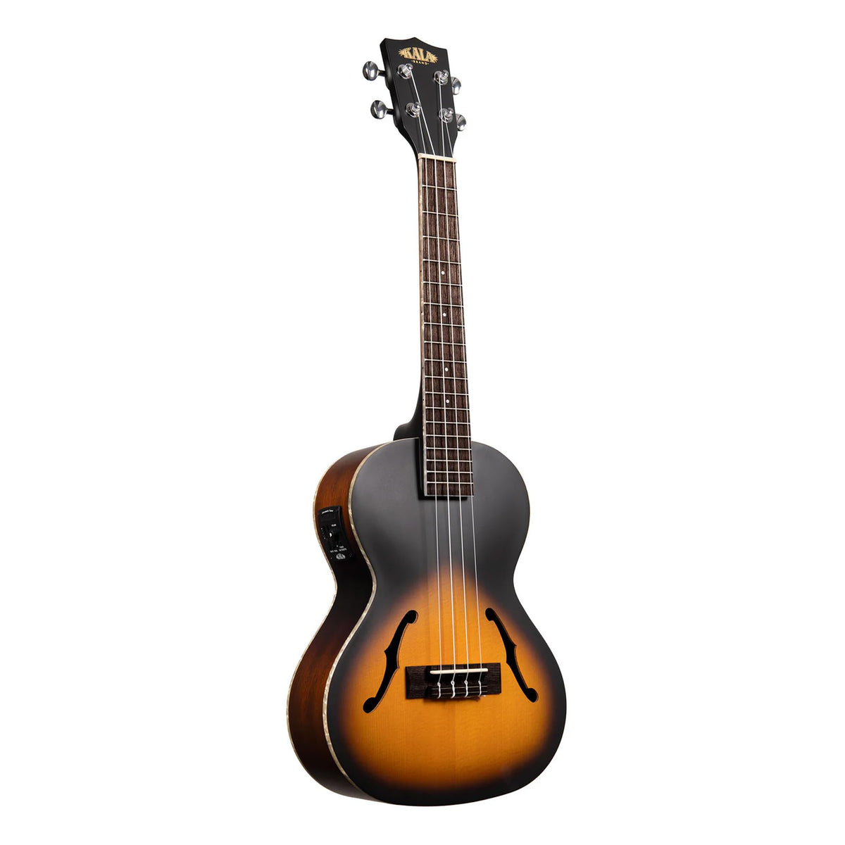 Kala KA-JTE/2TS Archtop Tenor Acoustic-Electric Ukulele - Tobacco Burst