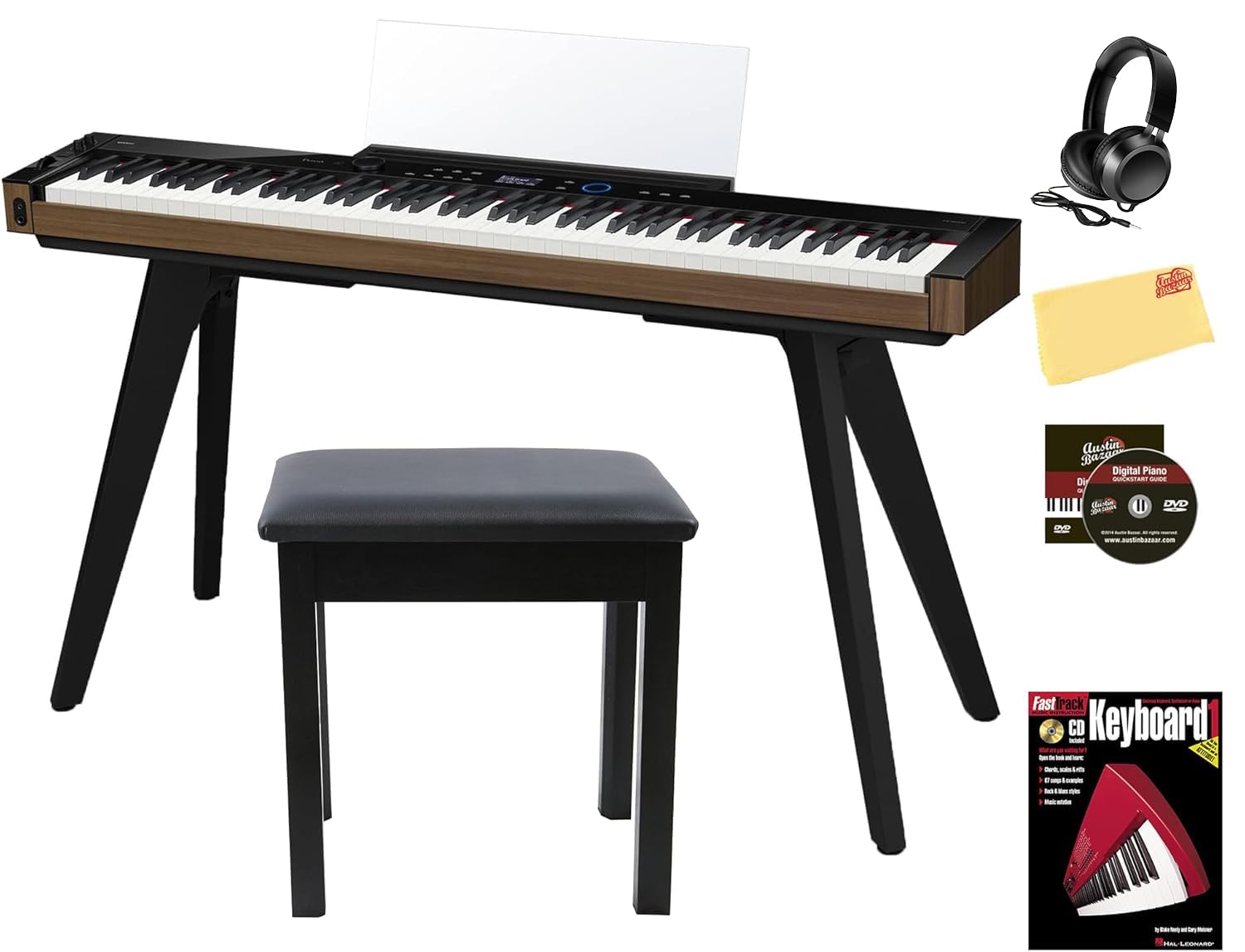 Casio PX-S6000 Privia Slim Digital Piano - Black w/ CS-90P Stand