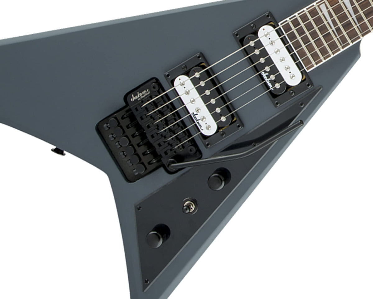 Jackson JS Series Rhoads JS32 Electric Guitar - Satin Gray w/ Instrument Cable