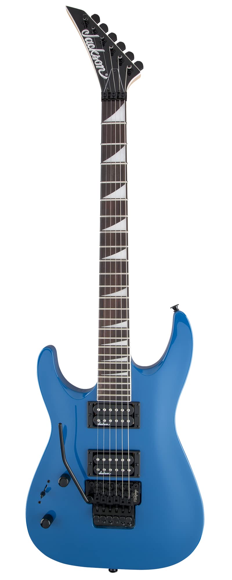 Jackson JS Series Dinky Arch Top JS32 DKA Left-Handed Electric Guitar - Bright Blue w/ Instrument Cable