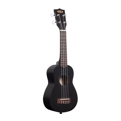Kala KA-15S-BLK Satin Mahogany Soprano Ukulele - Black w/ Hard Case