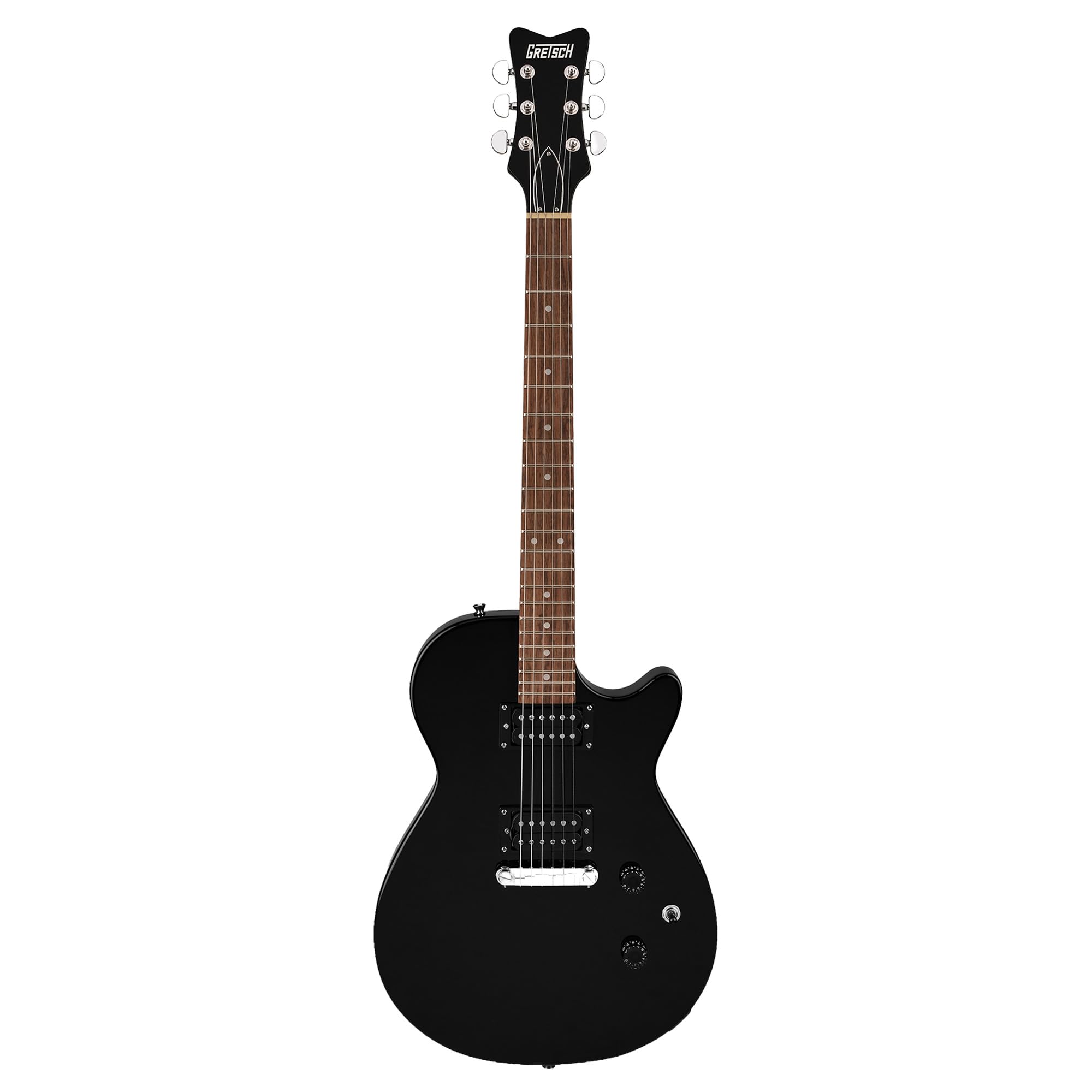Gretsch Ignite Jet Club Electric Guitar - Jet Black w/ Frontman 10G Amplifier