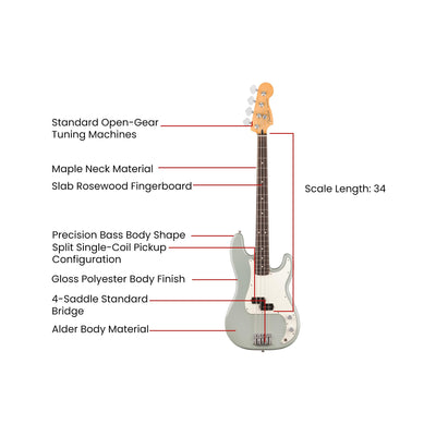 Fender Player II Precision Bass - Cactus Gray