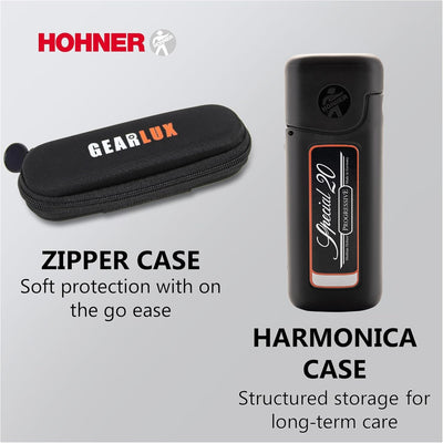 Hohner Special 20 Harmonica - Key of C w/ Zip Pouch