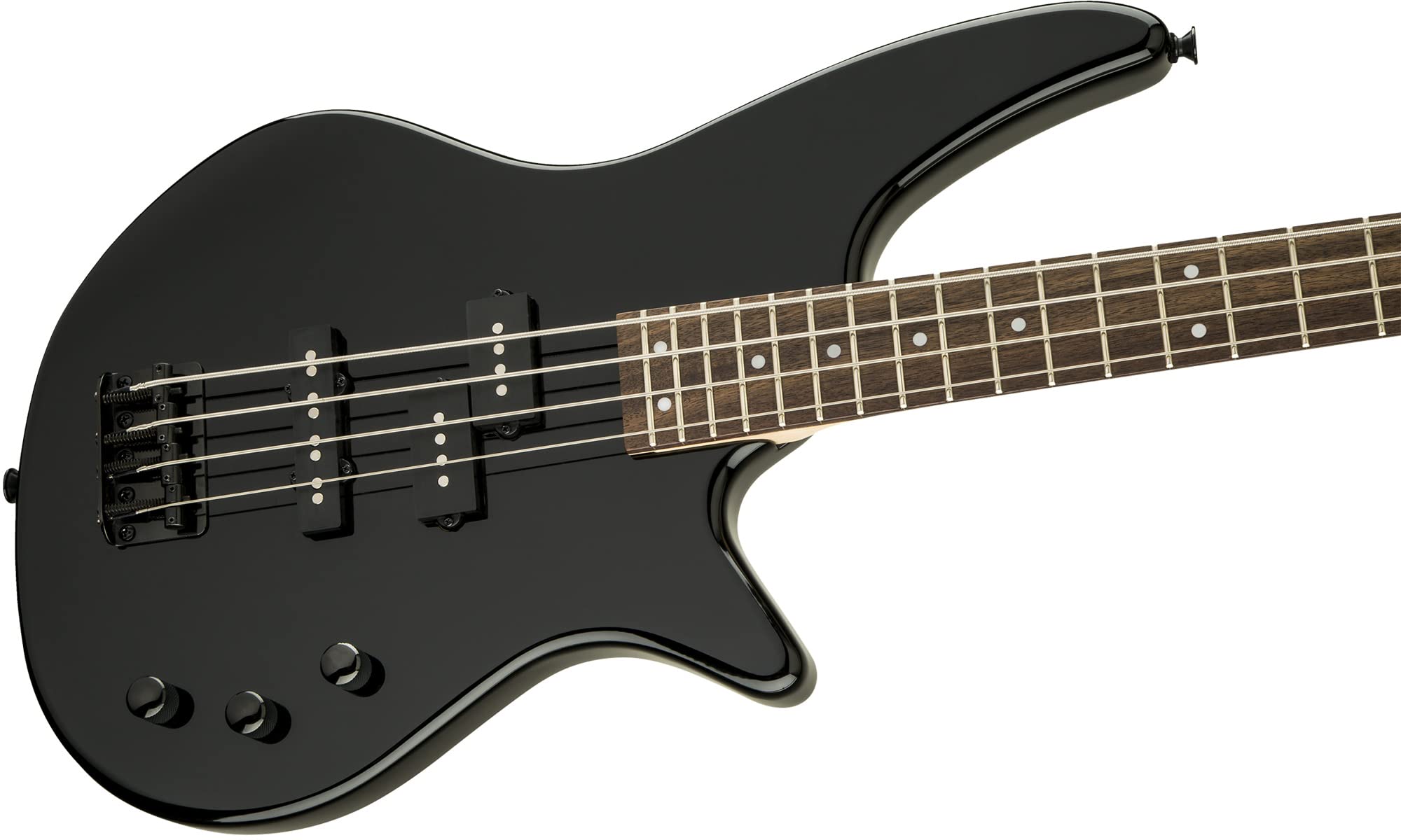 Jackson JS Series Spectra Bass JS2 Bass Guitar - Gloss Black w/ Instrument Cable