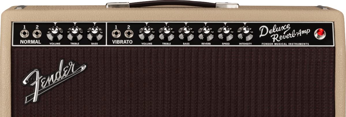 Fender Tone Master Deluxe Reverb 1x12-Inch Guitar Combo Amplifier - Blonde w/ Amperstand Guitar Cradle