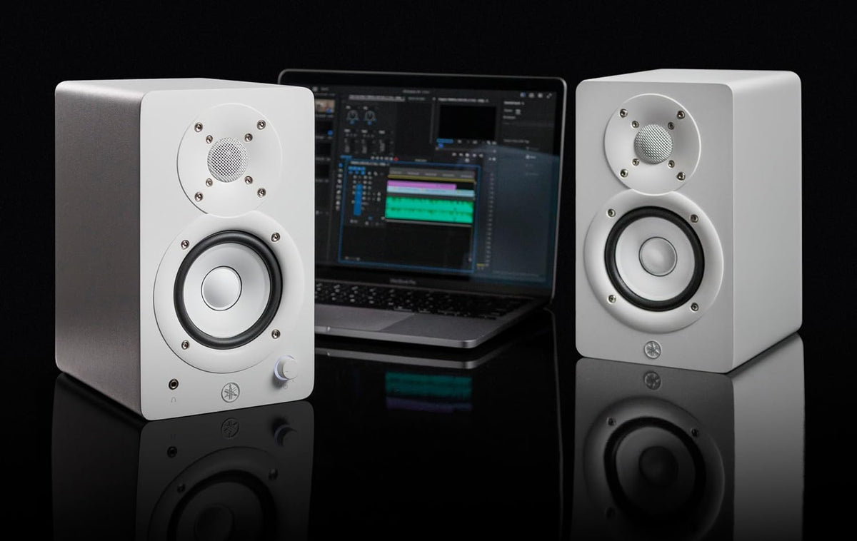 Yamaha HS3 3-Inch Powered Studio Monitor Speaker - White Pair