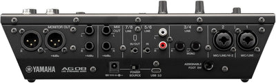Yamaha AG08 Live Streaming 8-Channel Mixer - Black