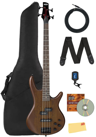 Ibanez GSR200B SR Gio Bass Guitar - Walnut Flat w/ Gig Bag
