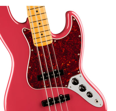 Fender American Professional Classic Jazz Bass - Faded Dakota Red w/ Cleaning Kit