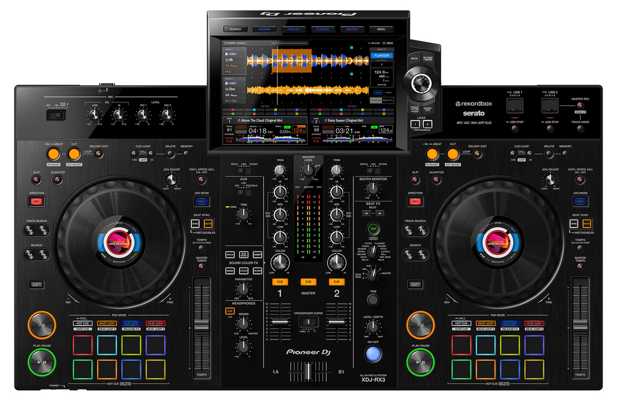 Pioneer DJ XDJ-RX3 2-Channel Performance All-in-One DJ System - Black w/ Case