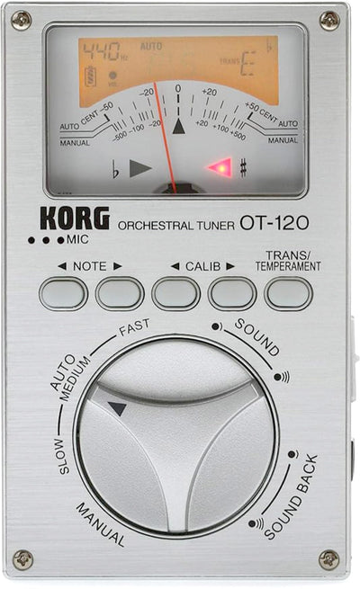 Korg OT-120 Orchestral Tuner w/ CM-400 Contact Microphone
