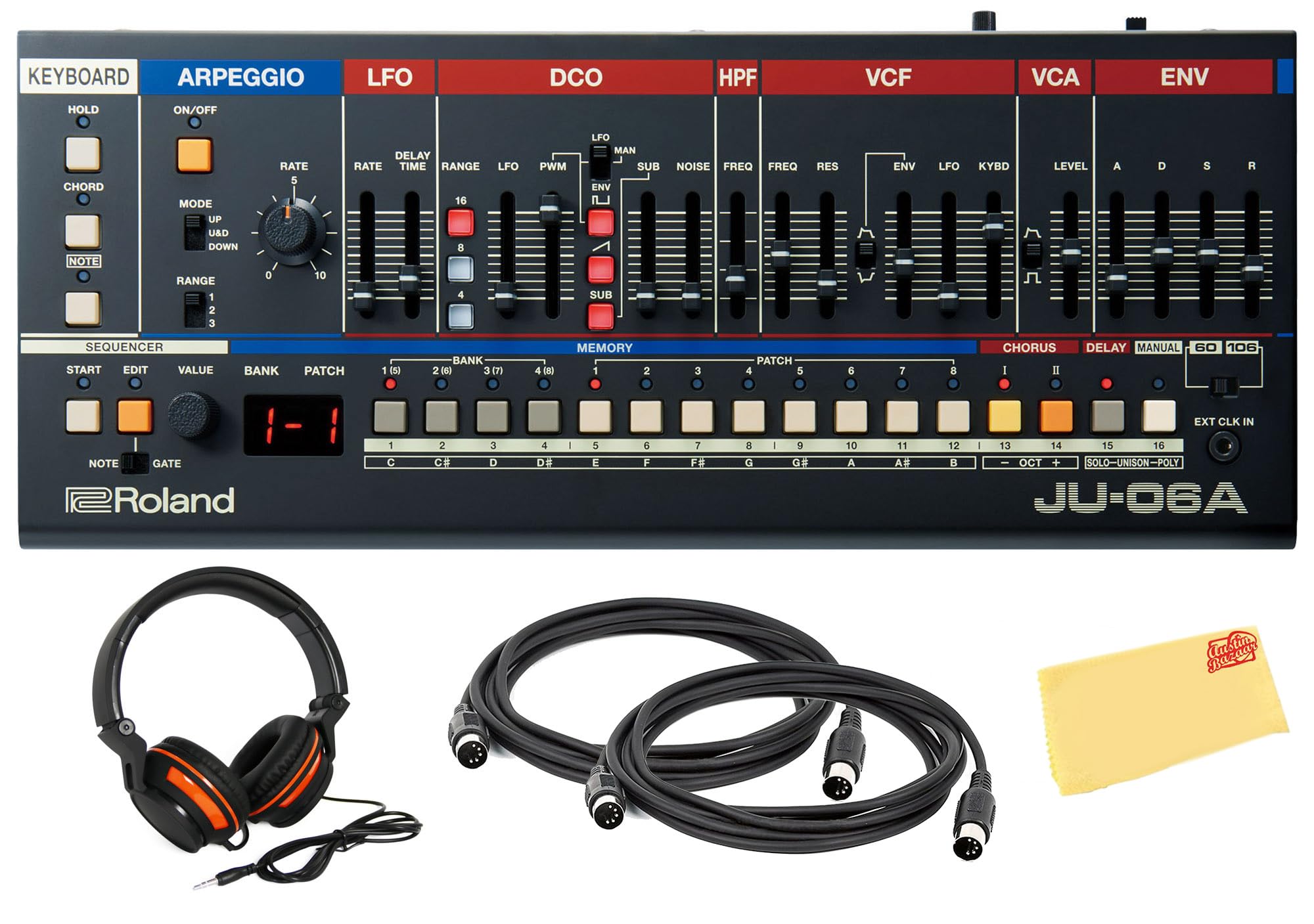 Roland JU-06A Juno Sound Module w/ Headphones