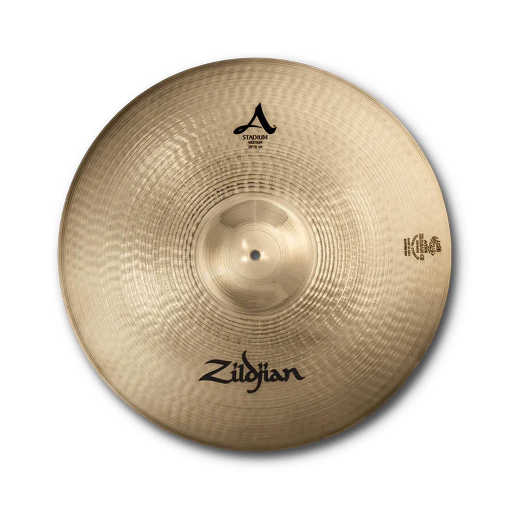 Zildjian A0485 20" A Stadium Medium Cymbals - Pair w/ Drumstick Bag